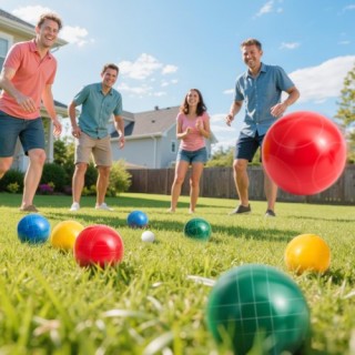 VEVOR Σετ Μπότσε από Ρεζίν 100mm με 8 Μπάλες σε 4 Χρώματα για Παραλ... VEVOR Σετ Μπότσε από Ρεζίν 100mm με 8 Μπάλες σε 4 Χρώματα για Παραλ...