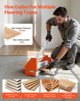 VEVOR Κοπτικό Δαπέδου Βινυλίου 304.8mm, Κόπτης Δαπέδου Λαμινάτ 12mm...