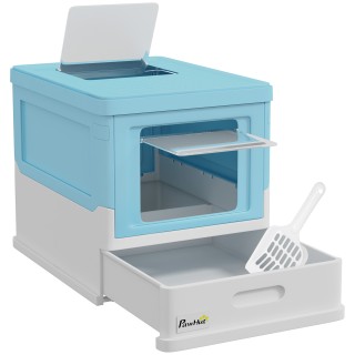 PawHut Κλειστή Λεκάνη Υγιεινής για Γάτες με Φτυαράκι, Αποσπώμενο Δί... PawHut Κλειστή Λεκάνη Υγιεινής για Γάτες με Φτυαράκι, Αποσπώμενο Δί...