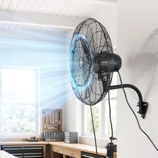 VEVOR Επιτοίχιος Ανεμιστήρας 610 mm με Περιστροφή και Ψεκασμό, IP44...