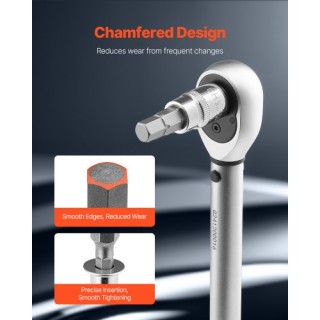 VEVOR Σετ Καρυδάκια 32 Τεμαχίων S2 Κράμα Χάλυβα Cr-V SAE & Μetric P... VEVOR Σετ Καρυδάκια 32 Τεμαχίων S2 Κράμα Χάλυβα Cr-V SAE & Μetric P...