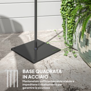 Outsunny Λάμπα Εξωτερικού Χώρου Ηλιακή σε Στυλ Boho με Τετράγωνη Βά... Outsunny Λάμπα Εξωτερικού Χώρου Ηλιακή σε Στυλ Boho με Τετράγωνη Βά...