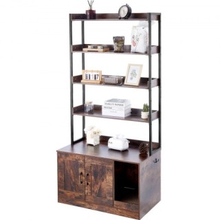 Κρυφή Ξύλινη Λεκάνη Γάτας VEVOR με 4 Ράφια DHWCBBSNJSMSEYD6AV0 Κρυφή Ξύλινη Λεκάνη Γάτας VEVOR με 4 Ράφια DHWCBBSNJSMSEYD6AV0