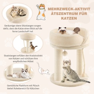 Costway Πύργος Γάτας με Σκρατς Πόλους και Πλατφόρμα Ξεκούρασης από... Costway Πύργος Γάτας με Σκρατς Πόλους και Πλατφόρμα Ξεκούρασης από...