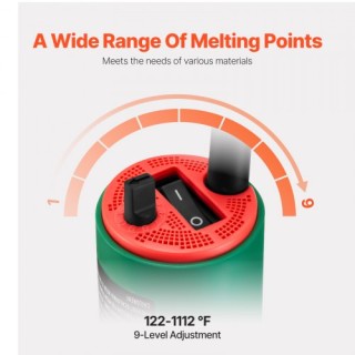 VEVOR Πλαστικός Συγκολλητής Θερμού Αέρα 1600W με 11 Αξεσουάρ PVCB... VEVOR Πλαστικός Συγκολλητής Θερμού Αέρα 1600W με 11 Αξεσουάρ PVCB...