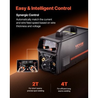 VEVOR Συγκολλητής MIG 200A Παλμική 5-σε-1 Συνεργική Μηχανή Συγκόλλη... VEVOR Συγκολλητής MIG 200A Παλμική 5-σε-1 Συνεργική Μηχανή Συγκόλλη...