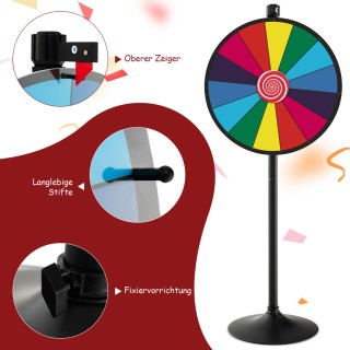 Costway Περιστρεφόμενος Τροχός Δώρων για Εκθέσεις και Φεστιβάλ - Δ... Costway Περιστρεφόμενος Τροχός Δώρων για Εκθέσεις και Φεστιβάλ - Δ...