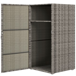 Έπιπλο κήπου Outsunny PE Rattan με 2 διαμερίσματα, 60x63x120cm, Γκρ... Έπιπλο κήπου Outsunny PE Rattan με 2 διαμερίσματα, 60x63x120cm, Γκρ...