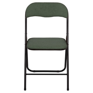 Galileo Πτυσσόμενη Καρέκλα Εξοικονόμησης Χώρου με Πράσινη Υφή Τέντι...