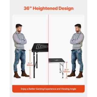 VEVOR Πτυσσόμενο Τραπέζι Μπιραρίας 2.4 μ για Πάρτι και Παιχνίδια με... VEVOR Πτυσσόμενο Τραπέζι Μπιραρίας 2.4 μ για Πάρτι και Παιχνίδια με...