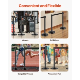 VEVOR 4 Στύλοι με 4 Ανασυρόμενες Ζώνες & Βάση με Άμμο ZGGLZDSDHSHDV... VEVOR 4 Στύλοι με 4 Ανασυρόμενες Ζώνες & Βάση με Άμμο ZGGLZDSDHSHDV...