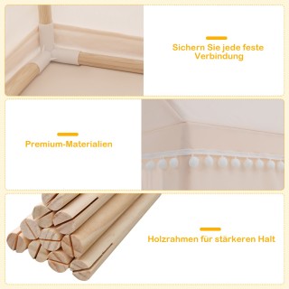 Costway  Παιδικό Σπιτάκι Παιχνιδιού Πριγκίπισσα 120 x 105 x 140 εκ ...