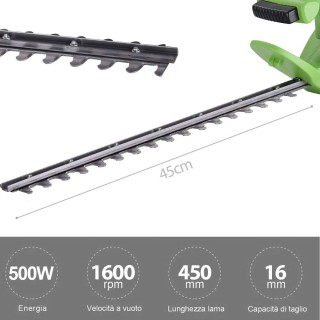 BAKAJI Ηλεκτρικό Κλαδευτήρι 500W Λεπίδα 45 εκ Πριόνι Κοπής Άκρων Θ... BAKAJI Ηλεκτρικό Κλαδευτήρι 500W Λεπίδα 45 εκ Πριόνι Κοπής Άκρων Θ...