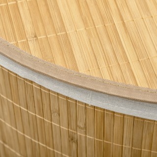 Καλάθι ρούχων HOMCOM με Τριγωνικό Καπάκι σε Μπαμπού και Ύφασμα, 38x... Καλάθι ρούχων HOMCOM με Τριγωνικό Καπάκι σε Μπαμπού και Ύφασμα, 38x...