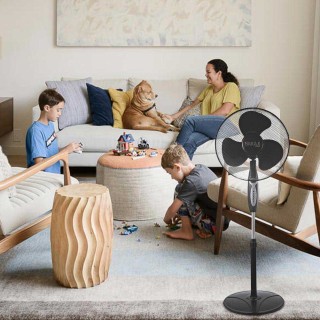 BAKAJI  Ανεμιστήρας Στήλης 45W 40cm 3 Ταχύτητες Ρυθμιζόμενο Ύψος Τη...