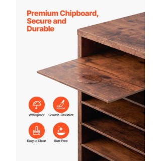 VEVOR Ξύλινος Οργανωτής Λογοτεχνίας 36 Θέσεων Σκούρο Καφέ WJJEKBHB3... VEVOR Ξύλινος Οργανωτής Λογοτεχνίας 36 Θέσεων Σκούρο Καφέ WJJEKBHB3...