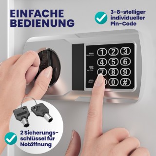 Ηλεκτρικό Χρηματοκιβώτιο 31 x 20 x 20cm με Πόρτα 3.2mm και Μπαταρίε... Ηλεκτρικό Χρηματοκιβώτιο 31 x 20 x 20cm με Πόρτα 3.2mm και Μπαταρίε...