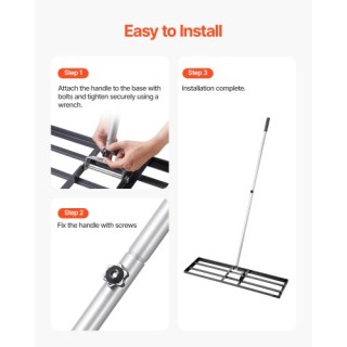 VEVOR Ράβδος Εξισορρόπησης Γκαζόν με Ρυθμιζόμενη Λαβή 83.9in CPPZPE...