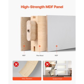 VEVOR Σετ Συρόμενης Πόρτας με Πάνελ MDF & Ματ Γυαλί 914 x 2134mm GC... VEVOR Σετ Συρόμενης Πόρτας με Πάνελ MDF & Ματ Γυαλί 914 x 2134mm GC...