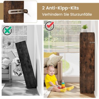 Costway Ράφι Βιβλίων με 11 Θέσεις, 74 x 24 x 106 cm, Καφέ CB10703CF Costway Ράφι Βιβλίων με 11 Θέσεις, 74 x 24 x 106 cm, Καφέ CB10703CF