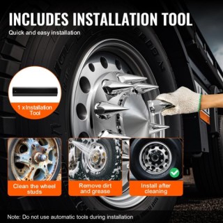 VEVOR  Σετ Καλυμμάτων Μπροστινού Άξονα με Εργαλεία Καλυμμάτων Παξιμ...