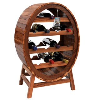 Ξύλινη Κάβα Κρασιών 12 Φιαλών σε Σχέδιο Βαρελιού90 x 50 x 30 cm 103... Ξύλινη Κάβα Κρασιών 12 Φιαλών σε Σχέδιο Βαρελιού90 x 50 x 30 cm 103...