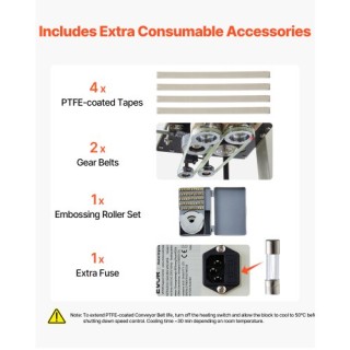 VEVOR Κατακόρυφη Συνεχής Μηχανή Σφράγισης Σάκου 6-12 mm με Ρολλό Εκ... VEVOR Κατακόρυφη Συνεχής Μηχανή Σφράγισης Σάκου 6-12 mm με Ρολλό Εκ...