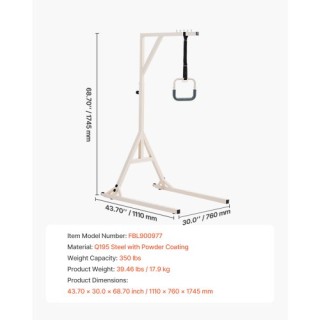 VEVOR Ράβδος Τραπέζης για Κινητικότητα στο Κρεβάτι - Χωρητικότητα 3... VEVOR Ράβδος Τραπέζης για Κινητικότητα στο Κρεβάτι - Χωρητικότητα 3...