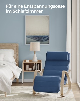 SONGMICS Ξύλινη Κουνιστή Καρέκλα με Ρυθμιζόμενο Υποπόδιο 5 Θέσεων, ... SONGMICS Ξύλινη Κουνιστή Καρέκλα με Ρυθμιζόμενο Υποπόδιο 5 Θέσεων, ...