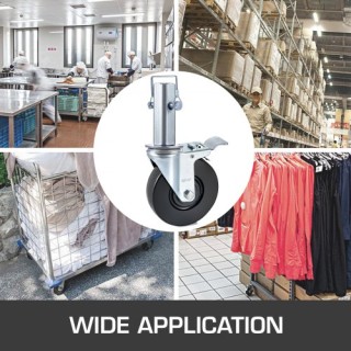 Σετ 4 Βαρέων Καθηκόντων Ροδάκια Σκαλωσιάς με Διπλό Κλείδωμα 5 440lb...