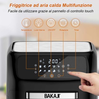 Ψηφιακό Φουρνάκι / Φριτέζα Αέρος-Airfryer 12lt 1800W Μαύρο 02012577...