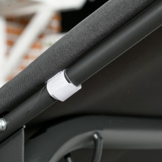 Outsunny  Κούνια Κήπου 3 Θέσεων με Ρυθμιζόμενη Οροφή από Ρατάν PE, ...