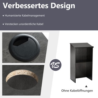 Costway Γκρίζιο Πτυσσόμενο Αναλόγιο 116,5 x 40 x 58 cm με Αποθηκευτ...