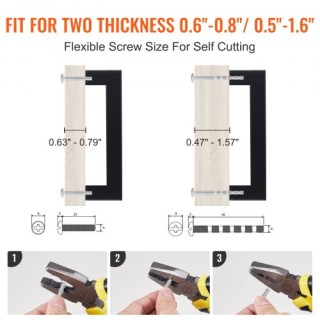 VEVOR 30τμχ Μαύρα Ματ Χερούλια Ντουλαπιών 128mm CJLSBXGPS30PUQTF9V0 VEVOR 30τμχ Μαύρα Ματ Χερούλια Ντουλαπιών 128mm CJLSBXGPS30PUQTF9V0