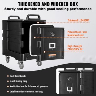 VEVOR Στοιβαζόμενος Θερμομονωτικός Φορέας Φαγητού 81QT για Κέτεριν... VEVOR Στοιβαζόμενος Θερμομονωτικός Φορέας Φαγητού 81QT για Κέτεριν...