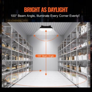 VEVOR Σετ 4 LED Φώτα Οροφής 80W 8800LM 5000K Εξωτερικού Χώρου  TPDD...