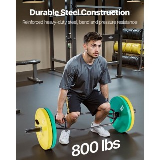 VEVOR Εξάγωνη Μπάρα Άρσης Βαρών για Καθίσματα, Ανασηκώσεις και Άρσε...