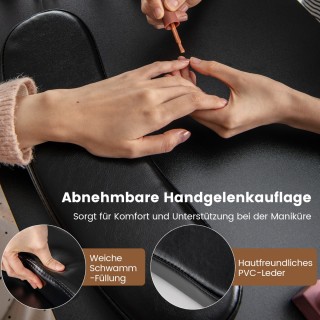 Costway Τραπέζι Μανικιούρ με Αποθηκευτικό Χώρο και Ανθεκτική Επιφάν...