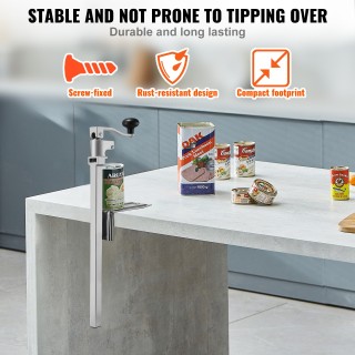 VEVOR Χειροκίνητος Επιτραπέζιος Ανοιχτήρας Κονσερβών, Βαρέως Τύπου,...