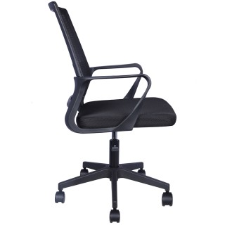 Μαύρη Καρέκλα Γραφείου με Περιστρεφόμενους Τροχούς Εργονομική Καθισ... Μαύρη Καρέκλα Γραφείου με Περιστρεφόμενους Τροχούς Εργονομική Καθισ...