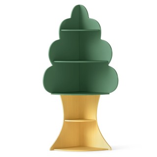 Costway  Παιδική Βιβλιοθήκη Baum-Design: Ξύλινη και Πράσινη με 5 Επ...