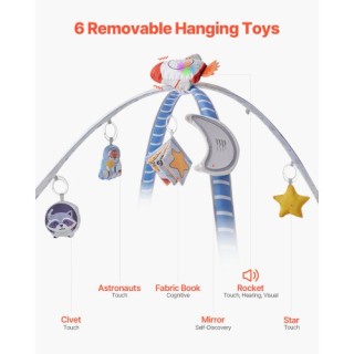 VEVOR Παιδικό Γυμναστήριο Δραστηριοτήτων με 6 Αισθητηριακά Παιχνίδι...