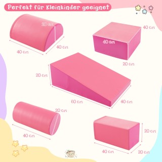 Costway Ροζ Σετ 5 Μεγάλοι Αφρώδεις Ογκώδεις Κατασκευαστικοί Λίθοι γ... Costway Ροζ Σετ 5 Μεγάλοι Αφρώδεις Ογκώδεις Κατασκευαστικοί Λίθοι γ...