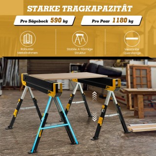 Costway Ρυθμιζόμενος Εργαλειοφορέας έως 1180 kg Αναδιπλούμενος Σαγ... Costway Ρυθμιζόμενος Εργαλειοφορέας έως 1180 kg Αναδιπλούμενος Σαγ...