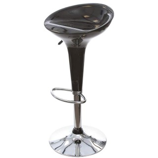 BAKAJI  Ρυθμιζόμενο Σκαμπό Κουζίνας από Ατσάλι και ABS με Περιστρεφ...