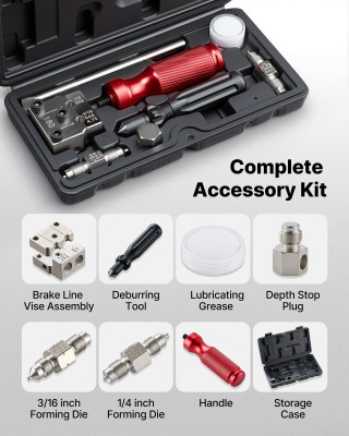 VEVOR Σετ Εκτόνωσης Σωλήνων Φρένων 45° για Χαλκοσωλήνες 4,75mm & 6,... VEVOR Σετ Εκτόνωσης Σωλήνων Φρένων 45° για Χαλκοσωλήνες 4,75mm & 6,...