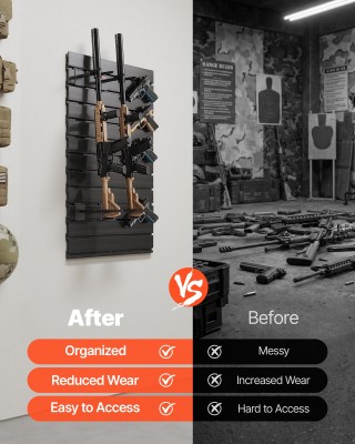 VEVOR Θήκη Όπλων Τοίχου, Βάση Αποθήκευσης για Τυφέκια & Πιστόλια, Α... VEVOR Θήκη Όπλων Τοίχου, Βάση Αποθήκευσης για Τυφέκια & Πιστόλια, Α...