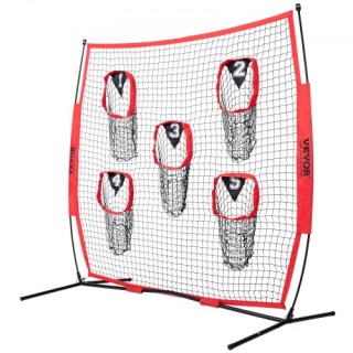 Δίχτυ Προπόνησης Ποδοσφαίρου VEVOR 7x7 ft με 5 Στόχους, Κόκκινο GL... Δίχτυ Προπόνησης Ποδοσφαίρου VEVOR 7x7 ft με 5 Στόχους, Κόκκινο GL...