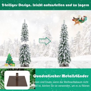 Τεχνητό Χριστουγεννιάτικο Δέντρο με 225 Άκρες Κλαδιών από PVC και 1... Τεχνητό Χριστουγεννιάτικο Δέντρο με 225 Άκρες Κλαδιών από PVC και 1...