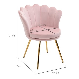 Πολυθρόνα Σαλονιού Σε Σχήμα Κοχυλιού Vintage Στυλ από Βελούδο με Χρ... Πολυθρόνα Σαλονιού Σε Σχήμα Κοχυλιού Vintage Στυλ από Βελούδο με Χρ...